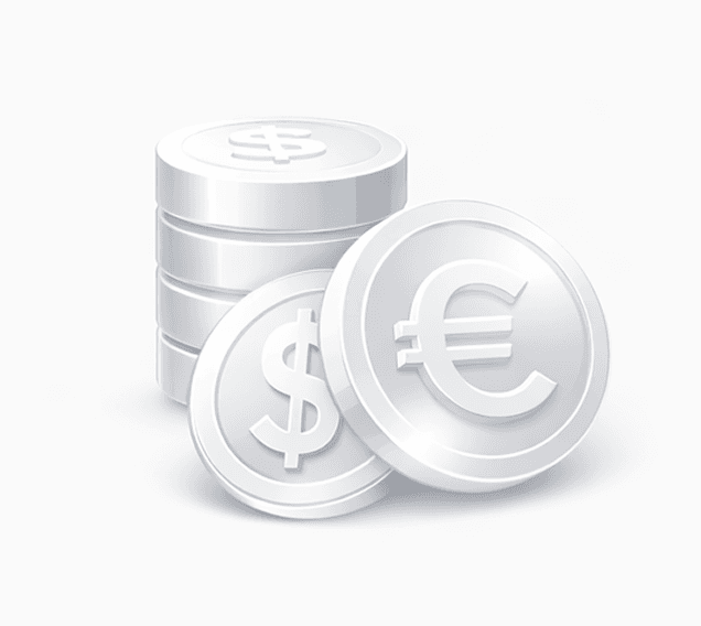 Up to 45 currencies supported